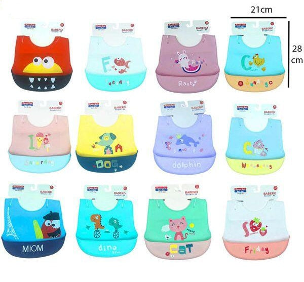 Babero de Silicona para Bebes