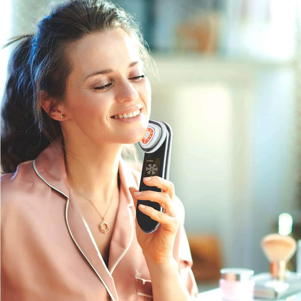 Dispositivo de Radiofrecuencia Facial GridinLux | Reafirma, Hidrata y Rejuvenece tu Piel en Casa