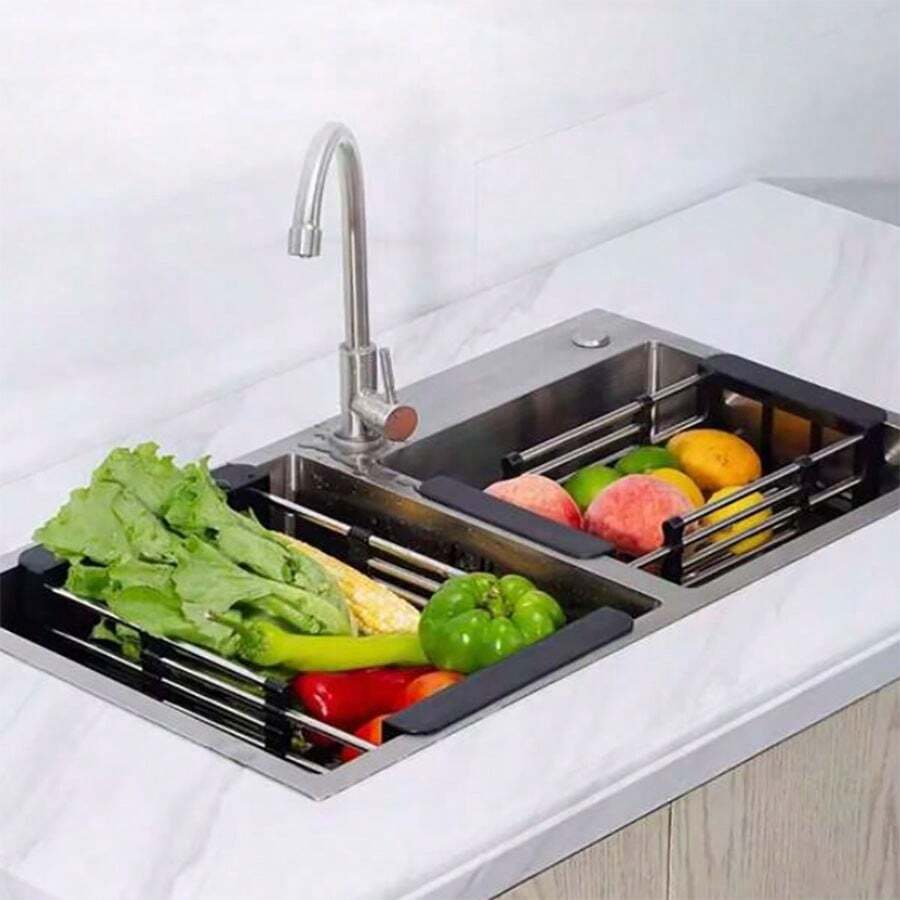 Estantería de cocina retractiles para fregadero
