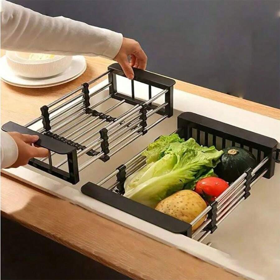 Estantería de cocina retractiles para fregadero
