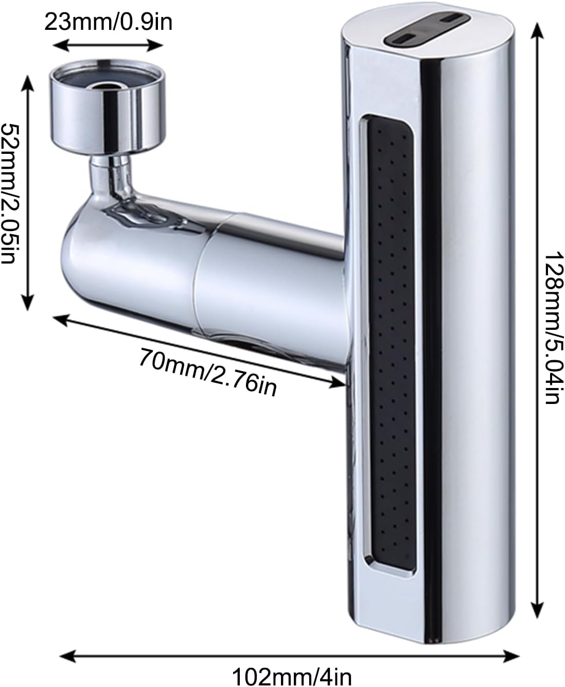 Grifo giratorio con cascada para extensión 4en1