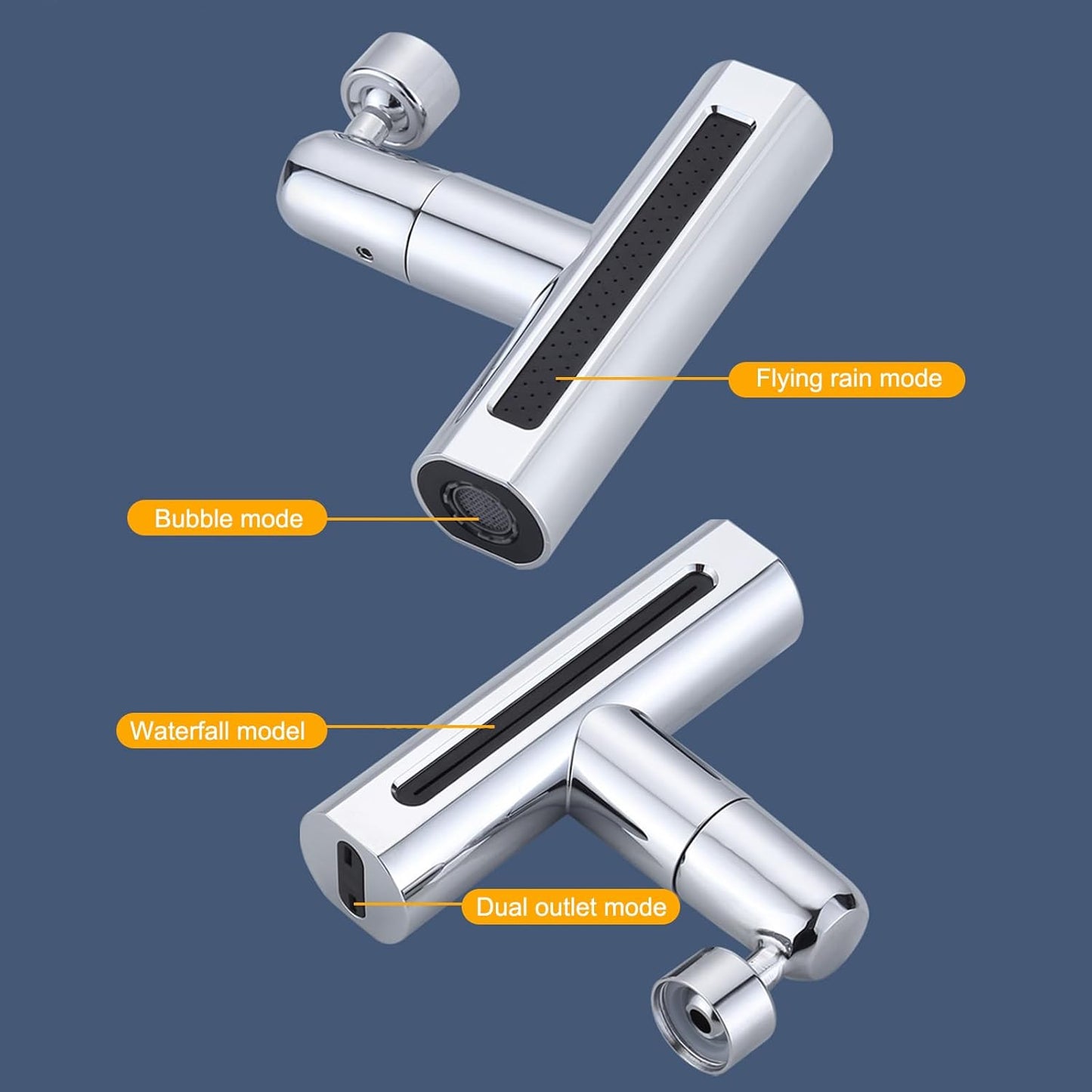Grifo giratorio con cascada para extensión 4en1