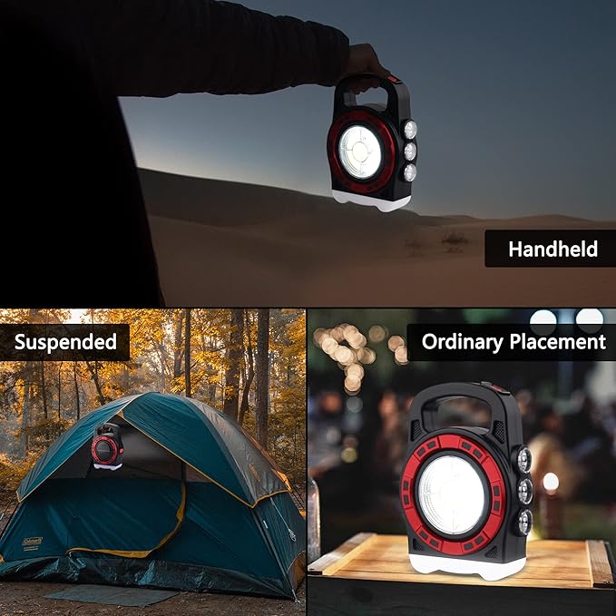 Linterna solar multiuso