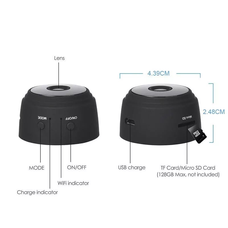 Mini cámara vigilancia HD 1080P