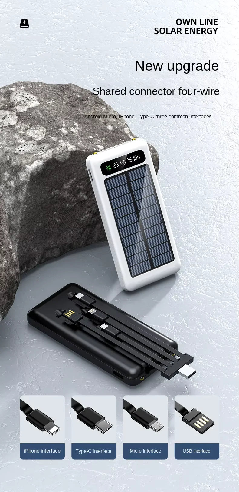 Power Bank Solar 10000MAH
