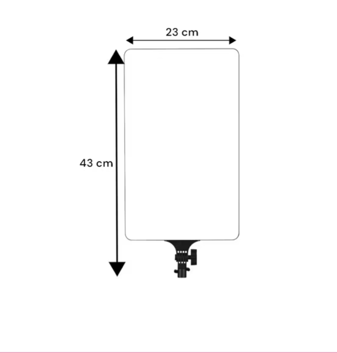Foco de Luz de Relleno LED de 40 cm – Iluminación Profesional para Fotos y Videos