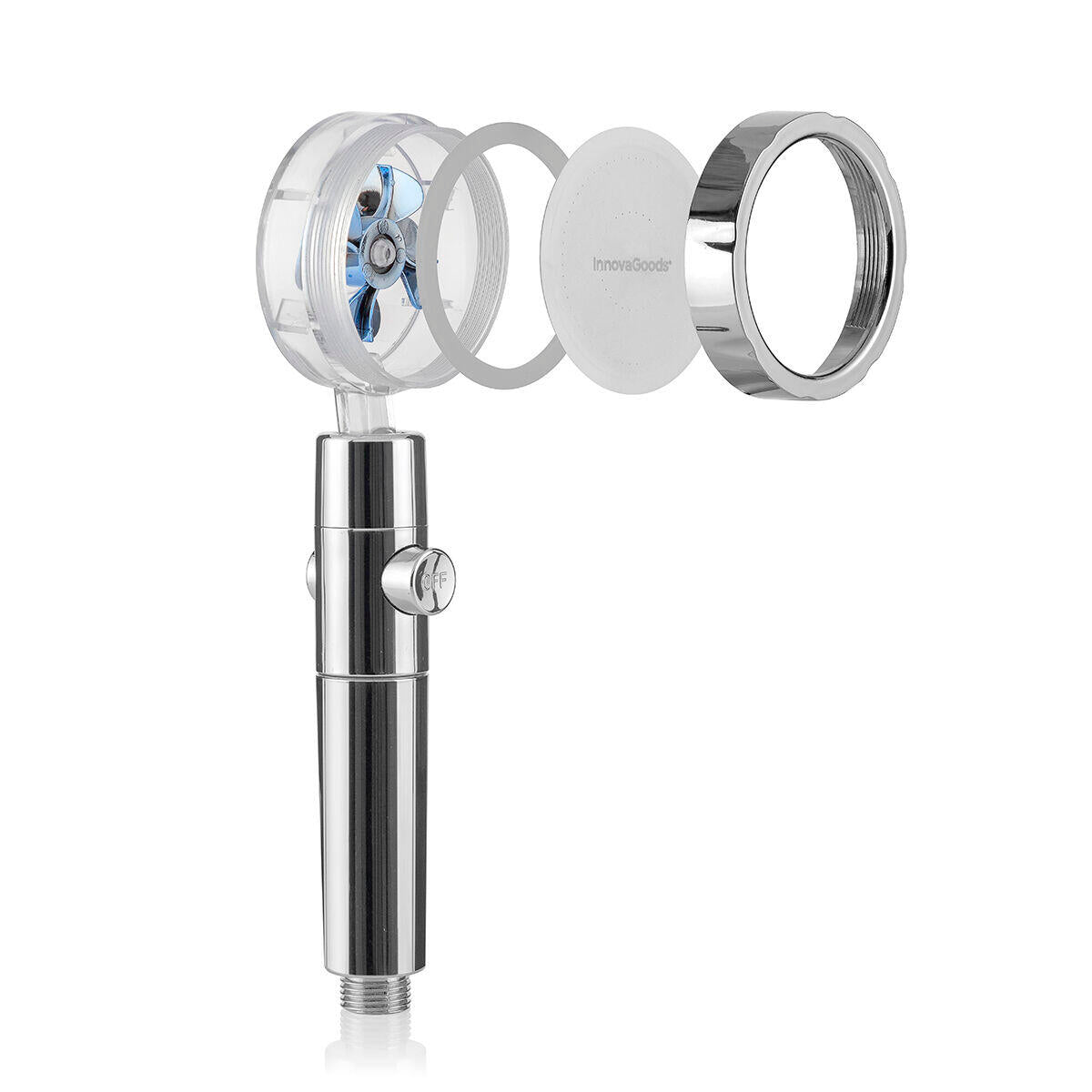Ecoducha con Hélice de Presión y Filtro Purificador Heliwer