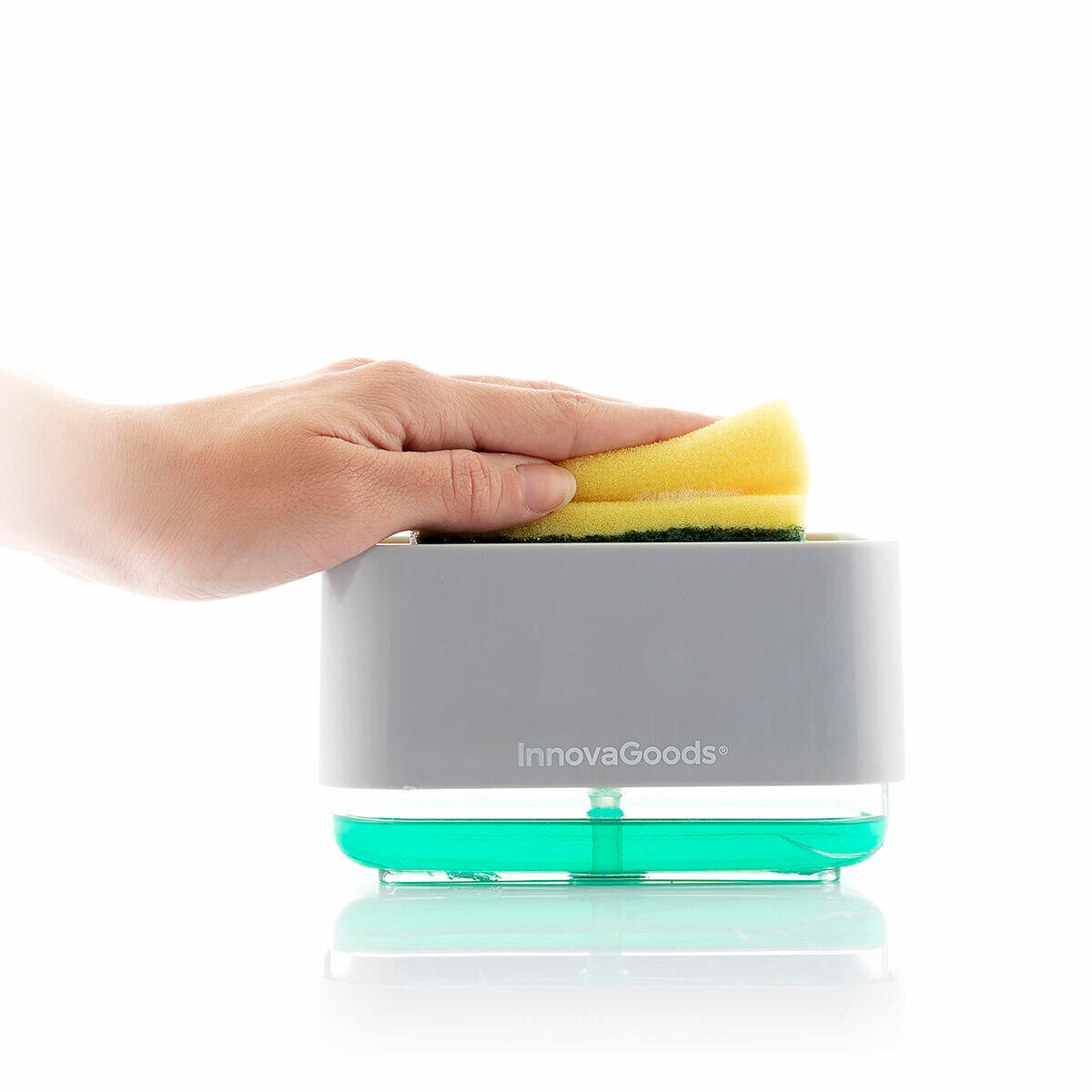 Dispensador de Jabón 2 en 1 para Fregadero Pushoap