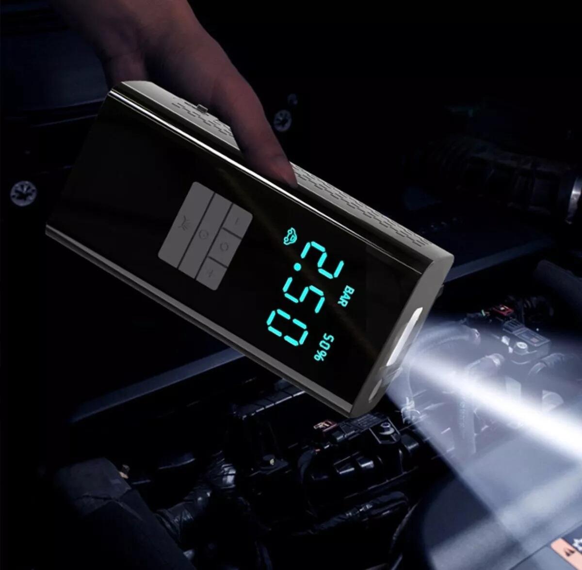 Inflador Eléctrico con Linterna LED