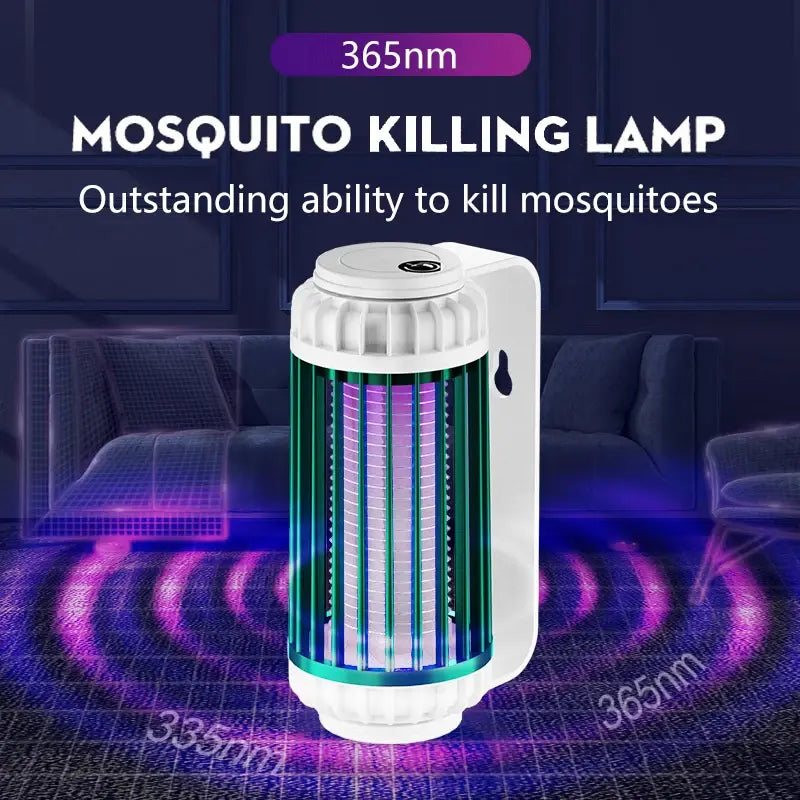Lampara Antimosquitos con Tecnología de Luz Púrpura