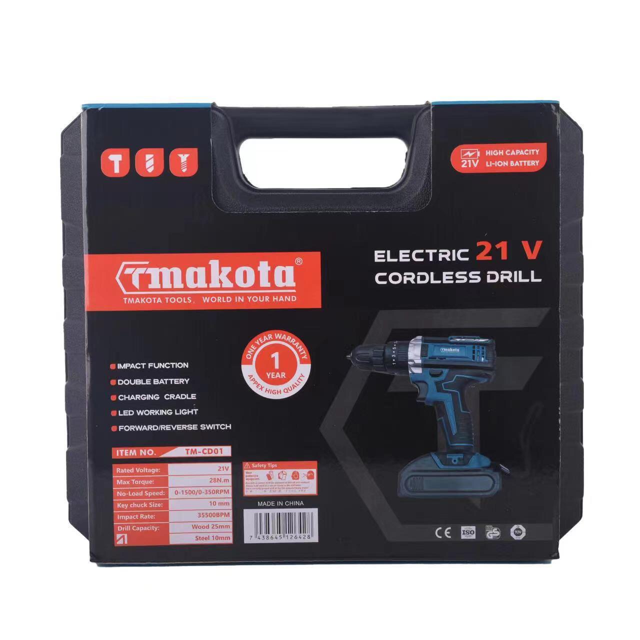 Taladro TMAKOTA Inalámbrico de 28V con Accesorios