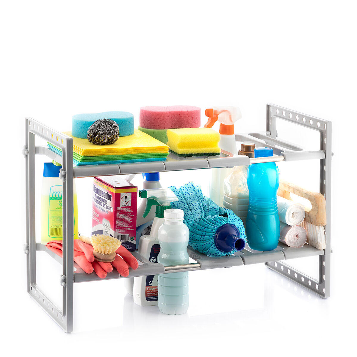 Estantería Extensible para Fregadero Shibblek 2 Estantes
