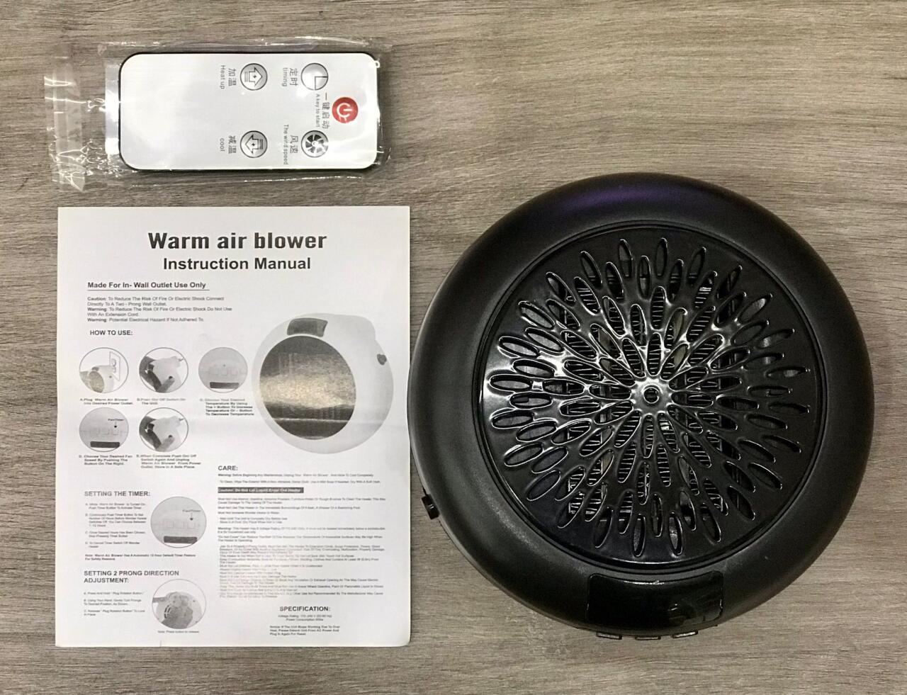 Calefactor Portátil 900W - Compacto, Silencioso y Eficiente