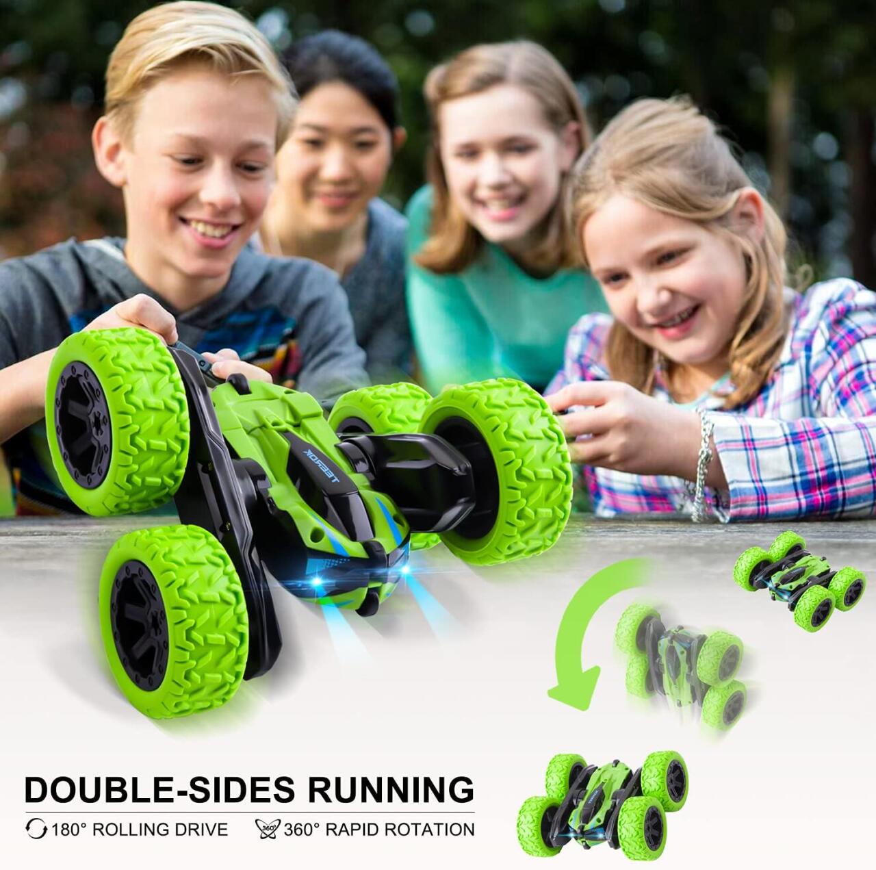 Auto Radiocontrol para Niños con Doble Rotación – 2.4G y Giro de 360 Grados.