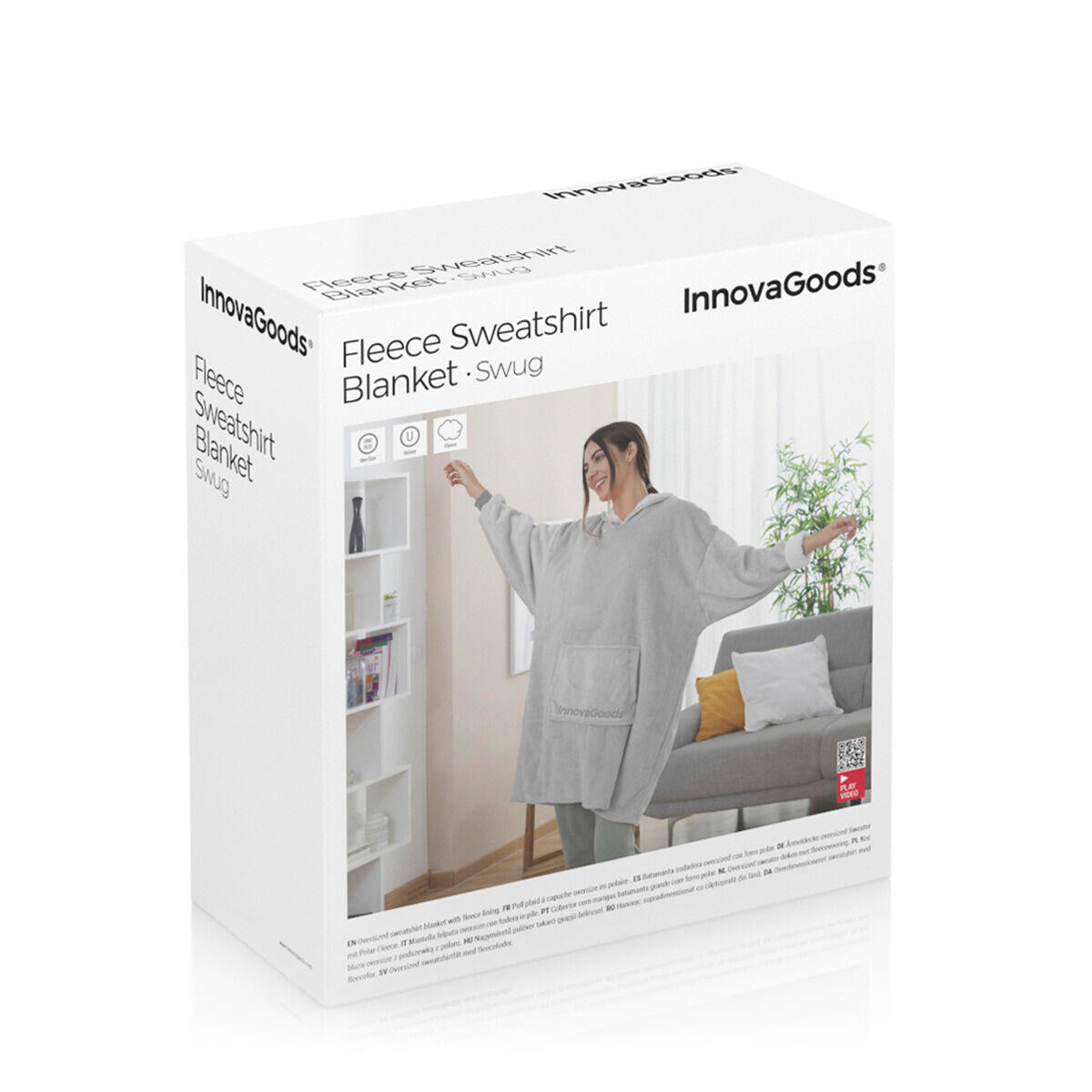 Batamanta Sudadera Oversized con Forro Polar Swug