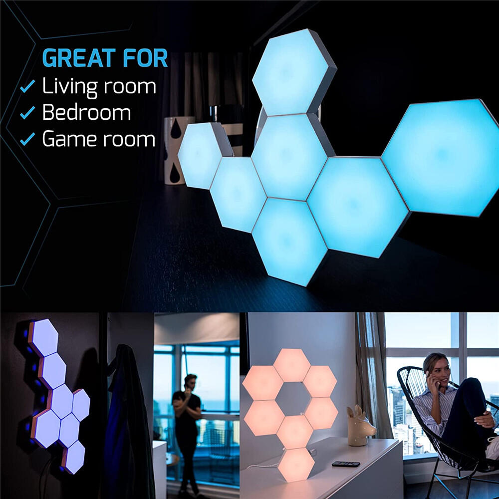 SET DE 3 LUCES DE LED COLORES CON MANDO