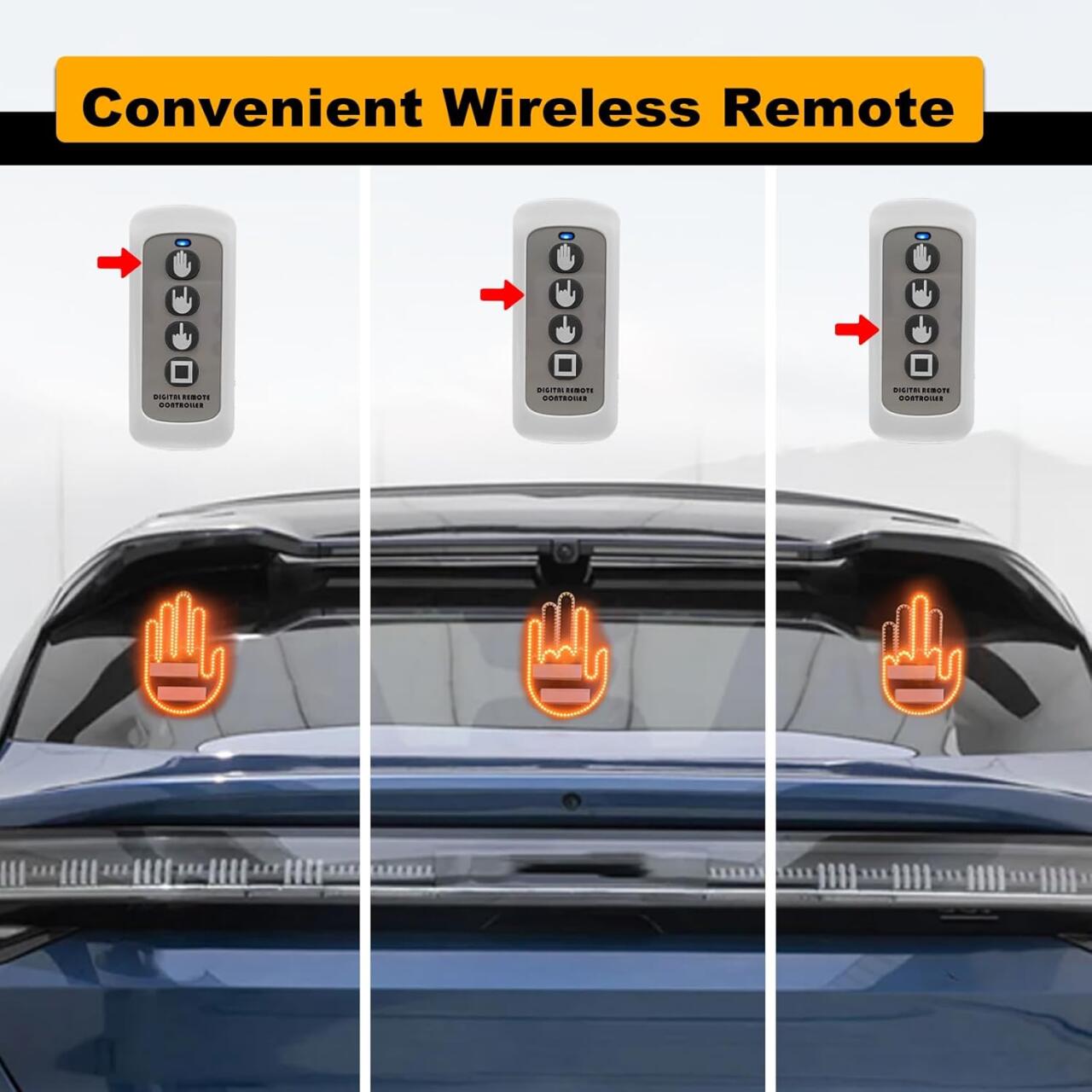 Mano de Gestos Luz LED para Automóvil de Fácil Instalación
