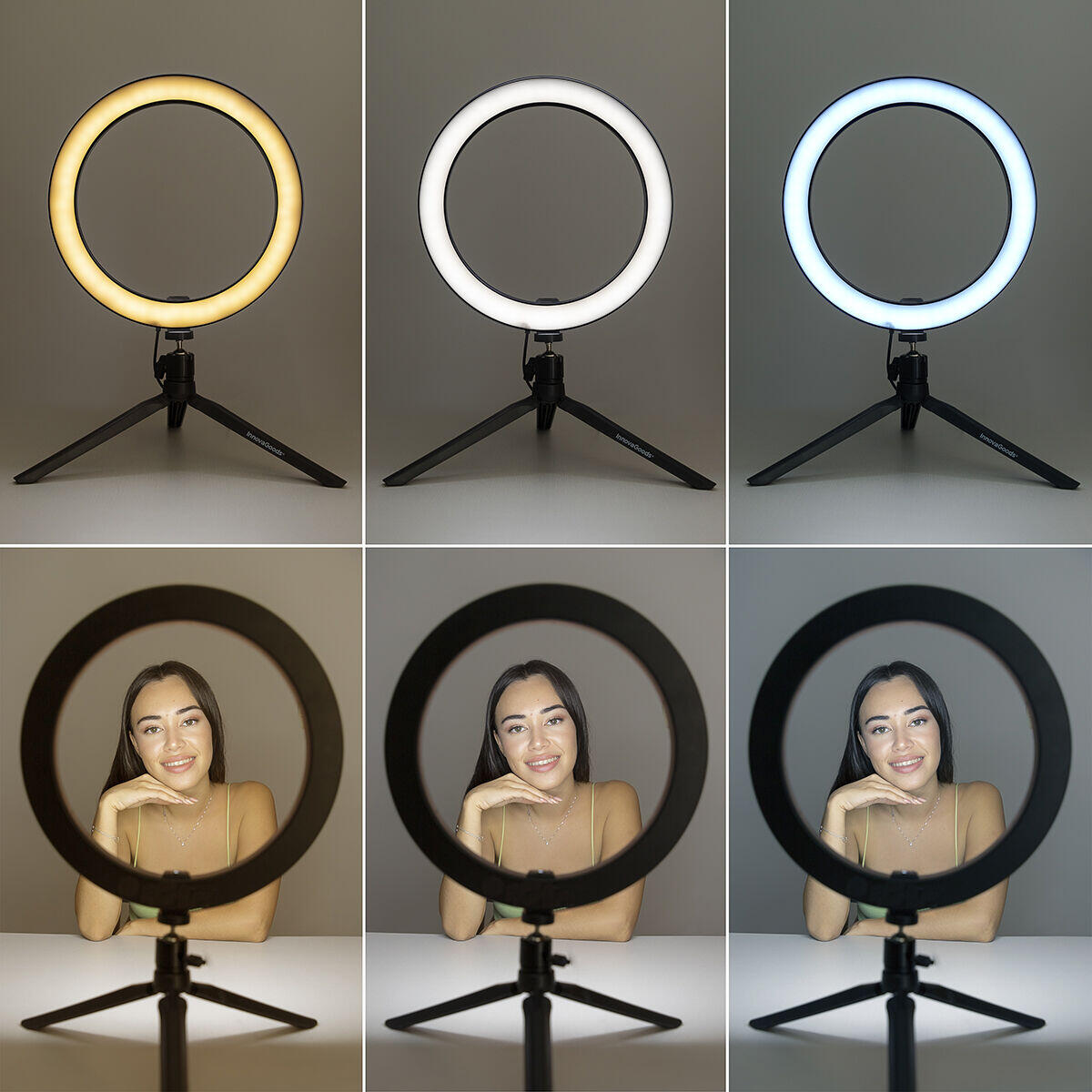 Aro de Luz Selfie con Trípode y Mando Youaro
