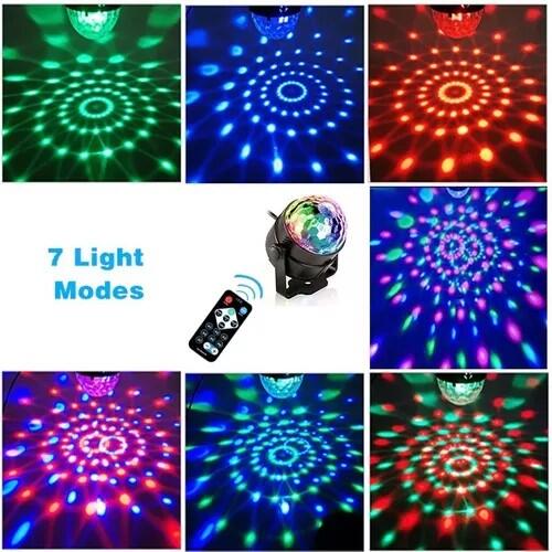 Luz de Bola de Discoteca con Mando
