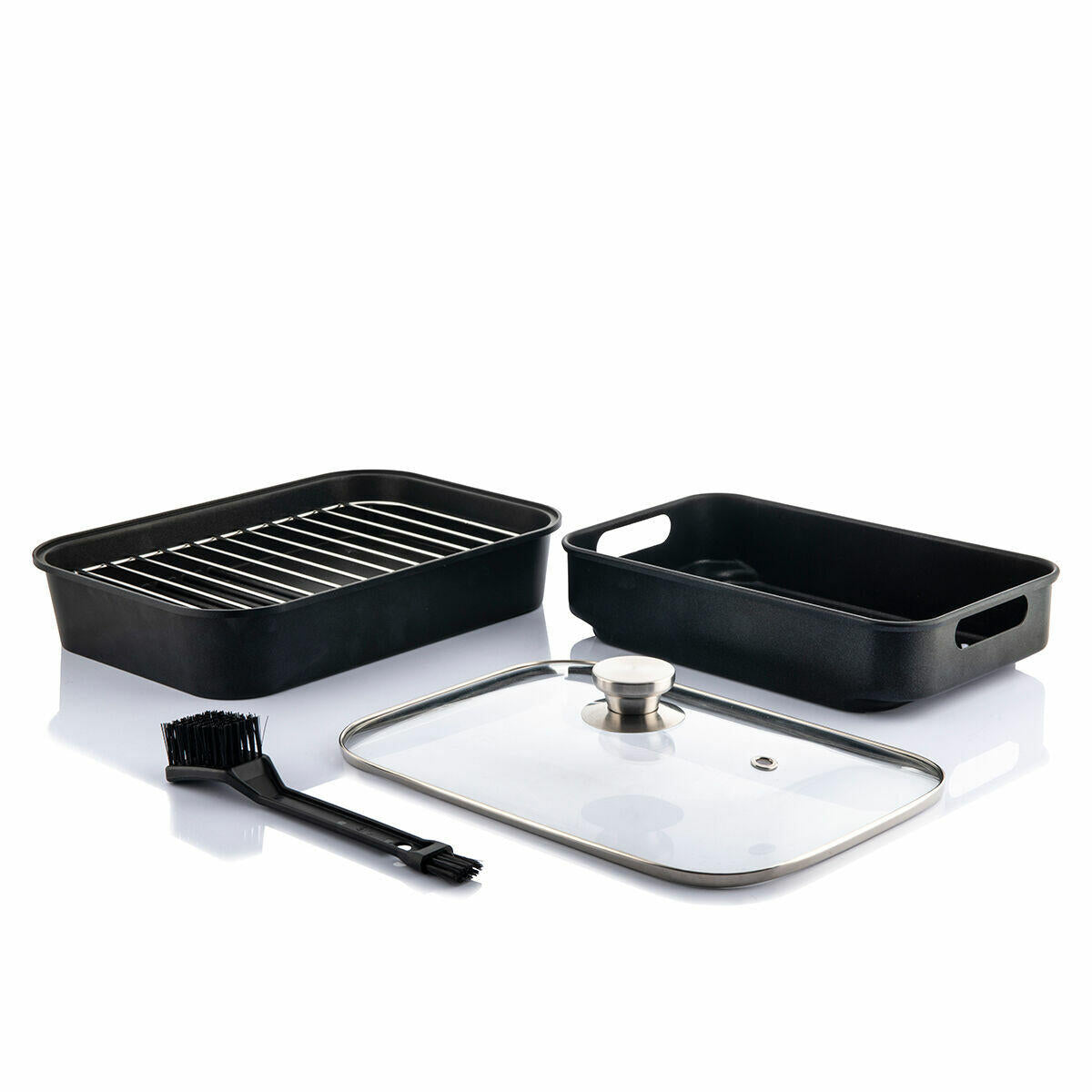 Freidora de Aire con Grill, Accesorios y Recetario Fryinn 12-in-1 6000 Negro Acero 3400 W 6 L