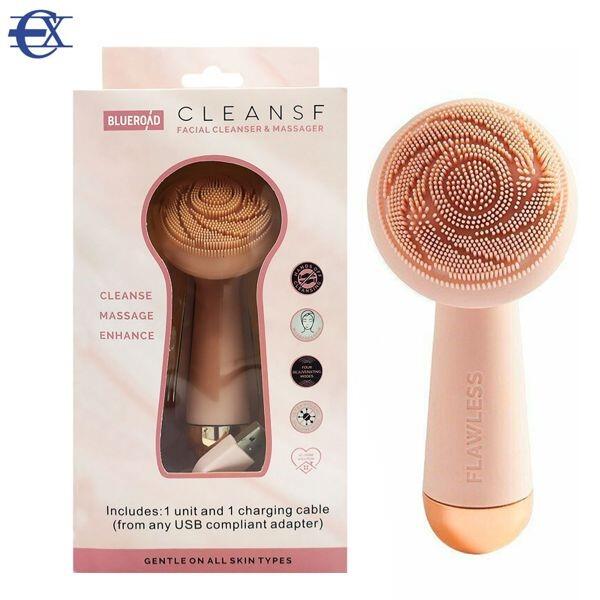 Cepillo Facial Eléctrico Rosa Recargable