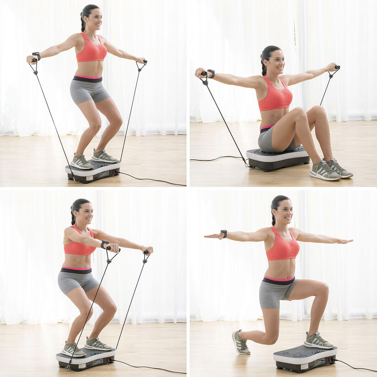 Plataforma Vibratoria de Entrenamiento con Accesorios y Guía de Ejercicios Vybeform