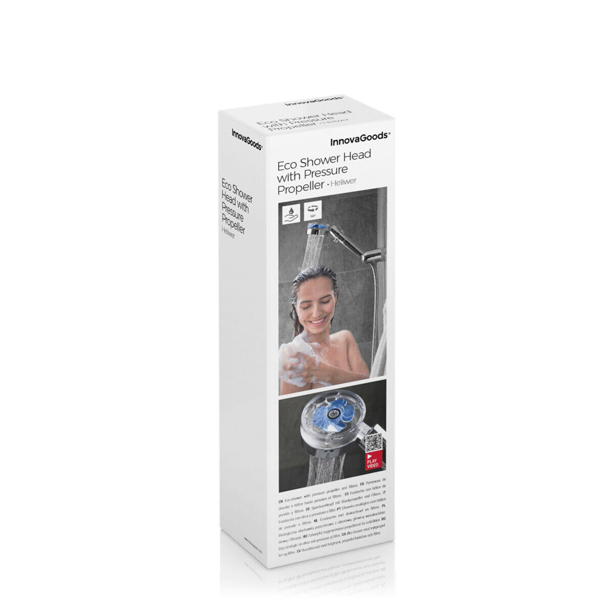 Ecoducha con Hélice de Presión y Filtro Purificador Heliwer