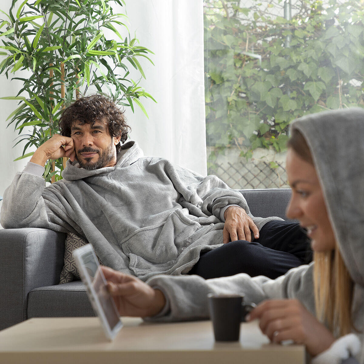 Batamanta Sudadera Oversized con Forro Polar Swug