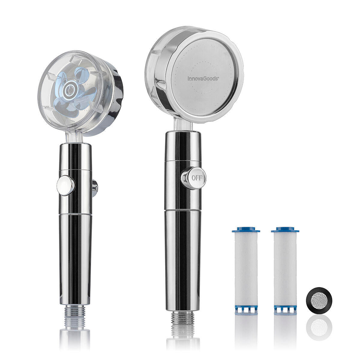 Ecoducha con Hélice de Presión y Filtro Purificador Heliwer