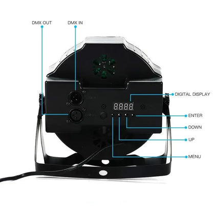 Foco LED Par, 54 LED RGB