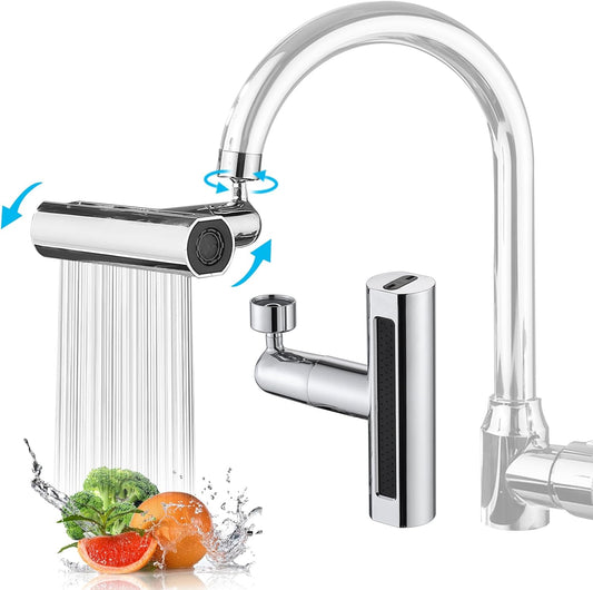 Grifo giratorio con cascada para extensión 4en1