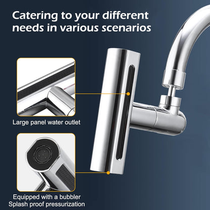 Grifo giratorio con cascada para extensión 4en1