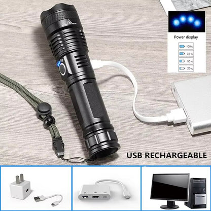 Linterna LED Recargable de Alta Potencia