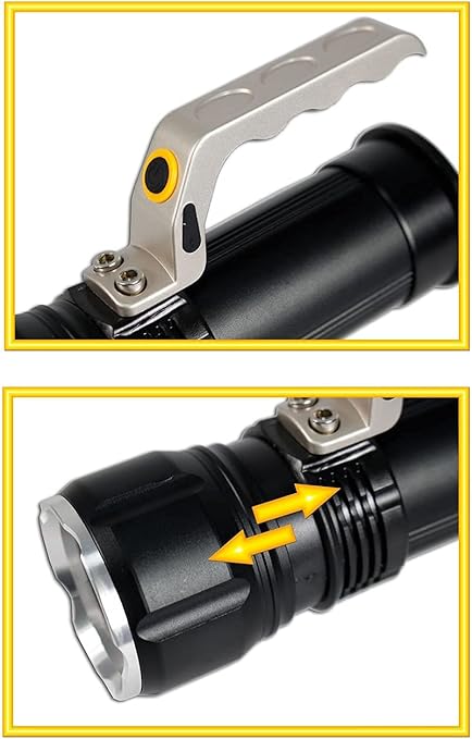 Linterna multifuncional ultra potente recargable
