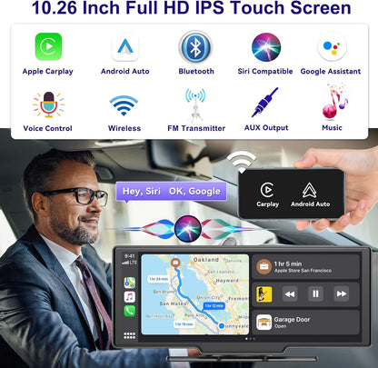 Pantalla de coche Apple Carplay Android Carplay
