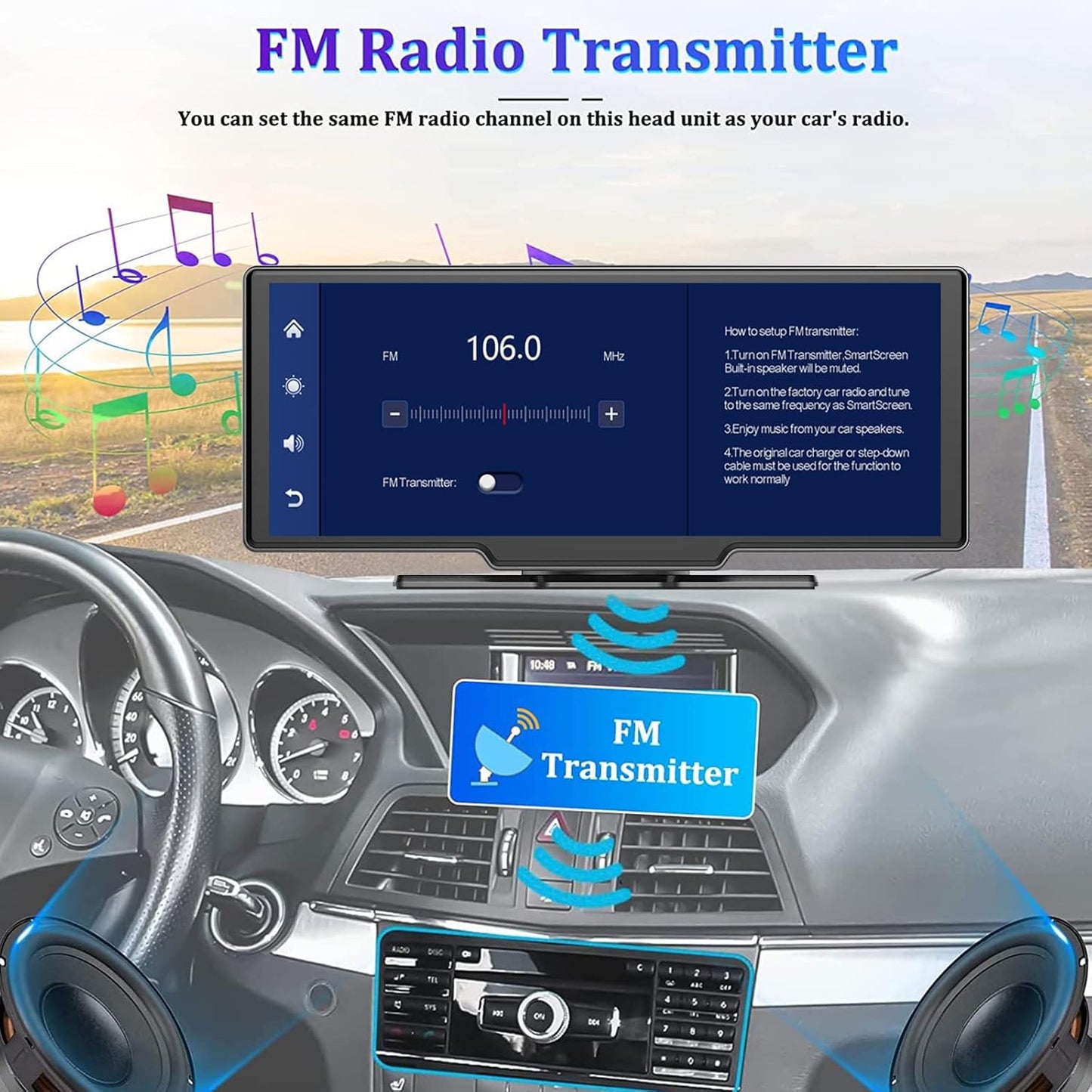 Pantalla de coche Apple Carplay Android Carplay