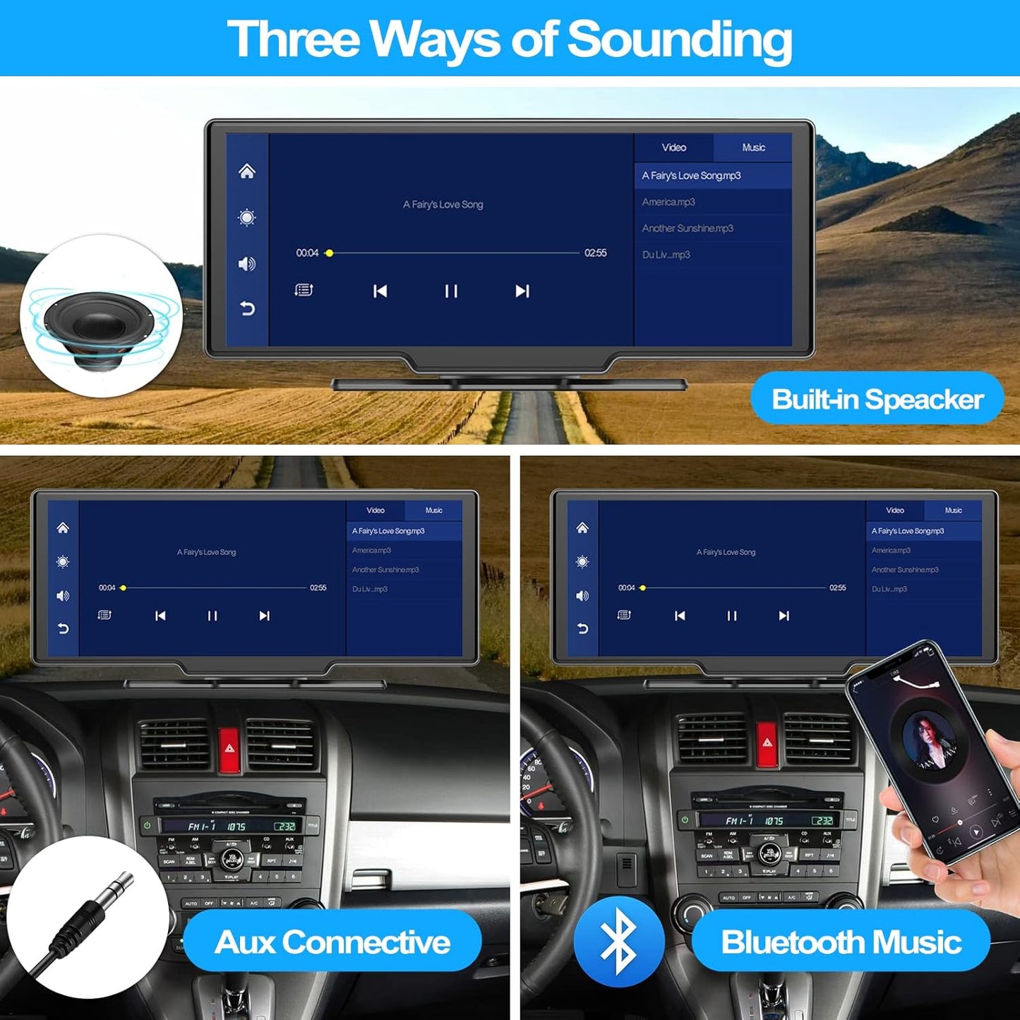Pantalla de coche Apple Carplay Android Carplay