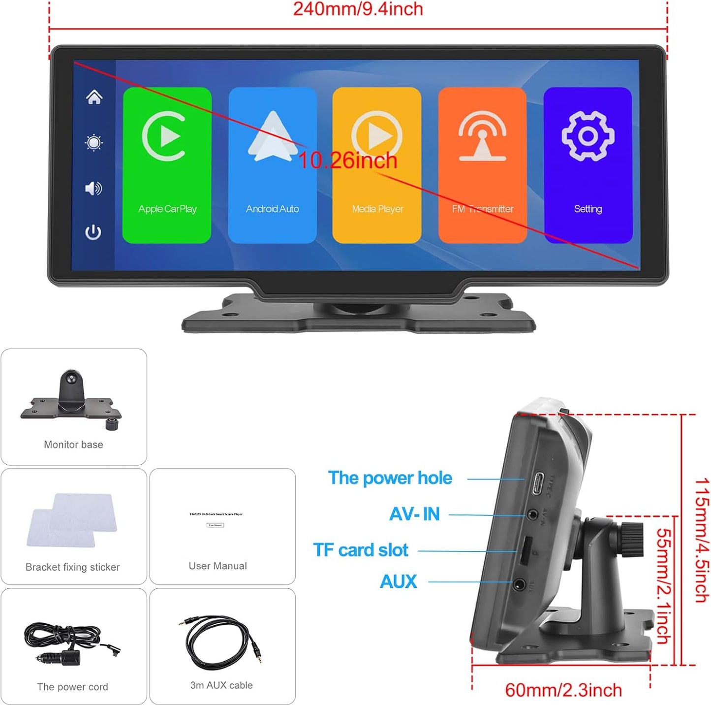 Pantalla de coche Apple Carplay Android Carplay