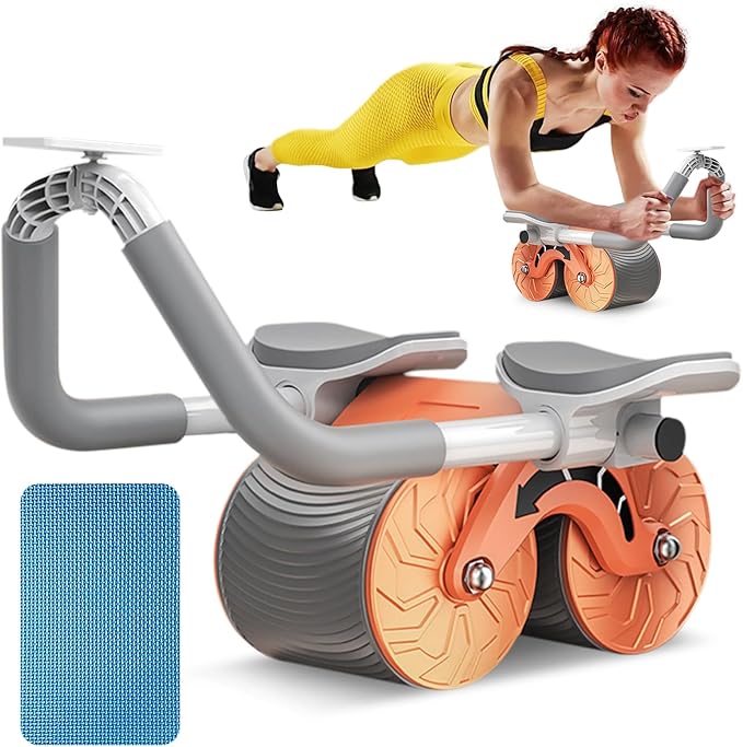 Rodillo de entrenamiento para abdominales con soporte para codos