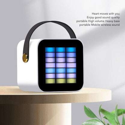 Mini Micrófono con Altavoz Bluetooth con Luz RGB Ideal para Fiestas y Karaoke