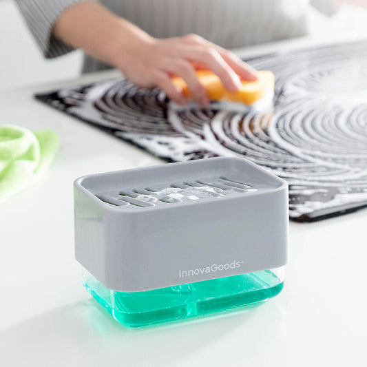 Dispensador de Jabón 2 en 1 para Fregadero Pushoap