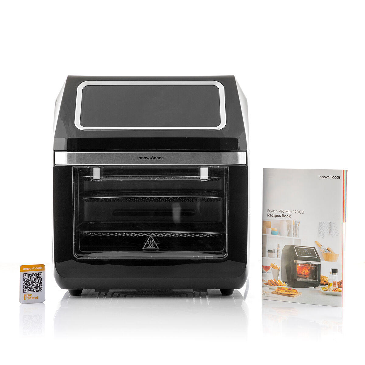 Freidora de Aire Fryinn Pro Max 12000 Negro 1800 W 12 L Acero Inoxidable