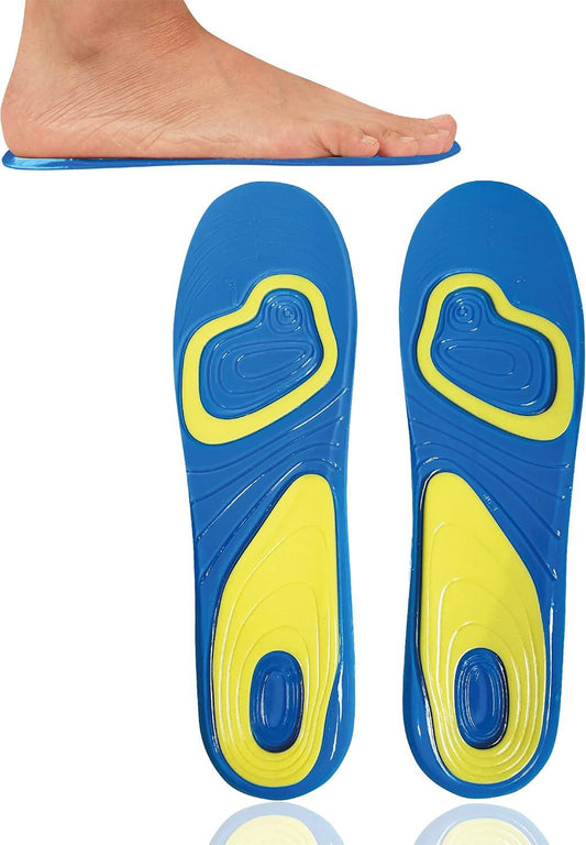 Plantillas de Gel – Máxima Comodidad y Amortiguación para Todo Tipo de Calzado (Talla 38-42)