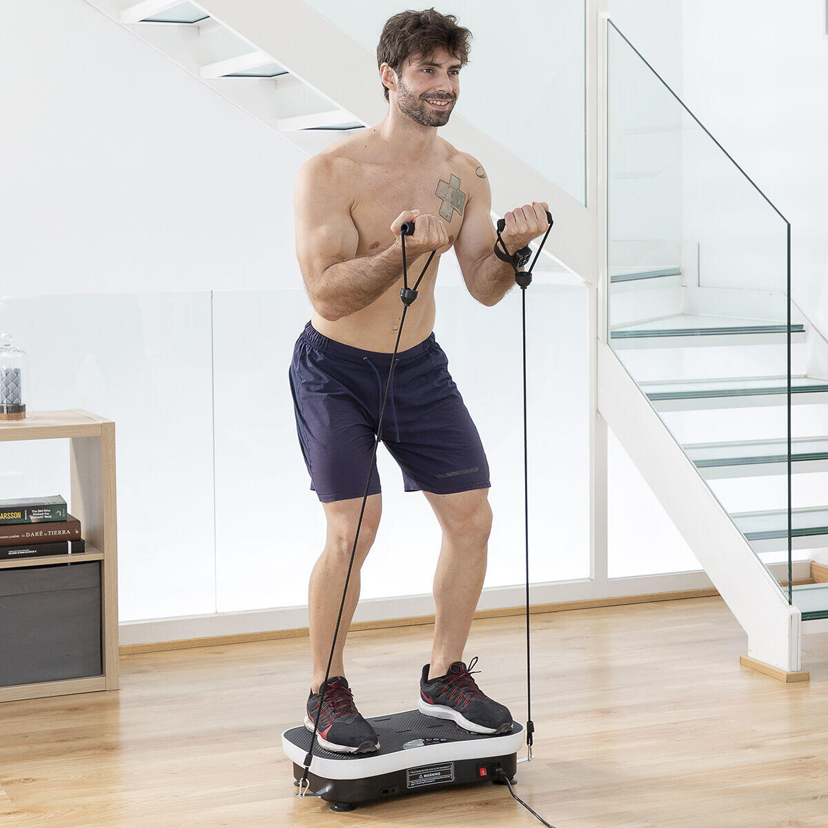Plataforma Vibratoria de Entrenamiento con Accesorios y Guía de Ejercicios Vybeform