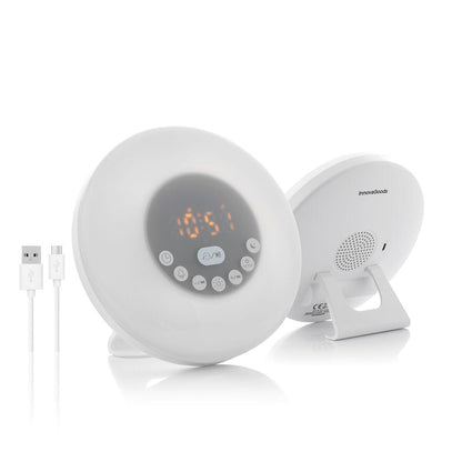 Despertador Amanecer Recargable con Altavoz Sunrilk