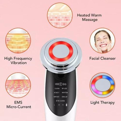 Masajeador facial  antiarrugas con calor y fototerapia