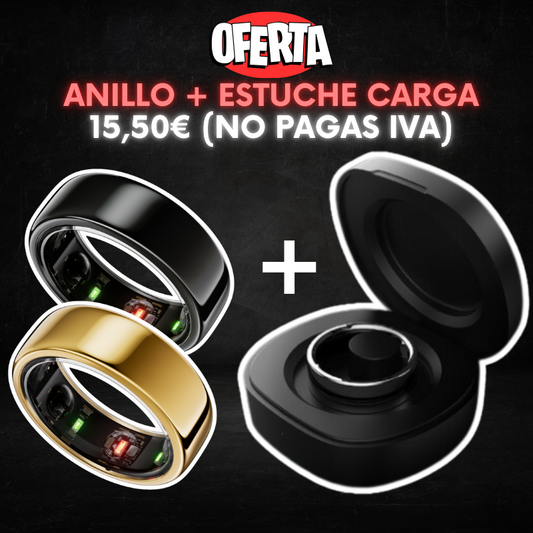 Anillo Inteligente QRing más Estuche de Carga