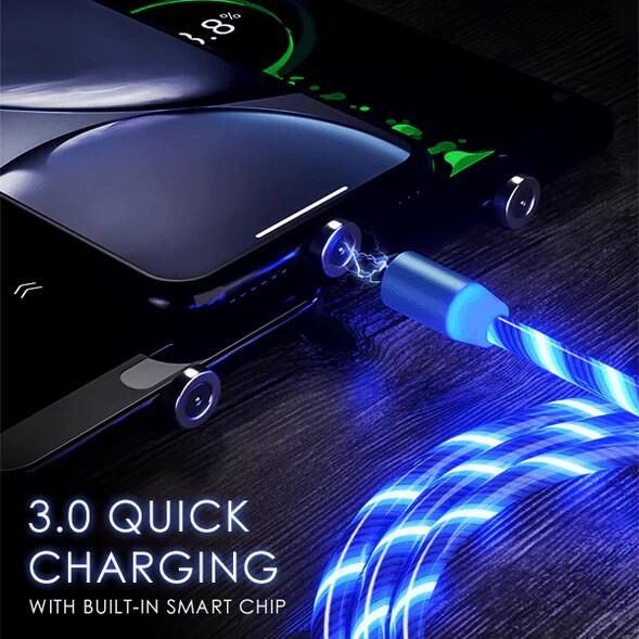 Cable USB con Luz e Imán 3 en 1
