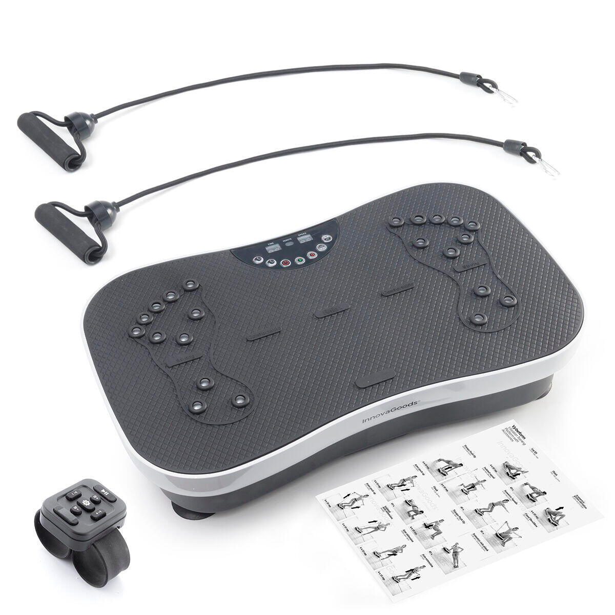 Plataforma Vibratoria de Entrenamiento con Accesorios y Guía de Ejercicios Vybeform