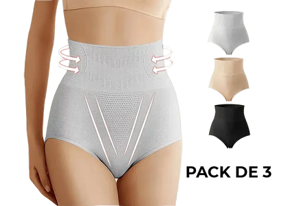 Pack de 3 Bragas Faja Moldeadora push up